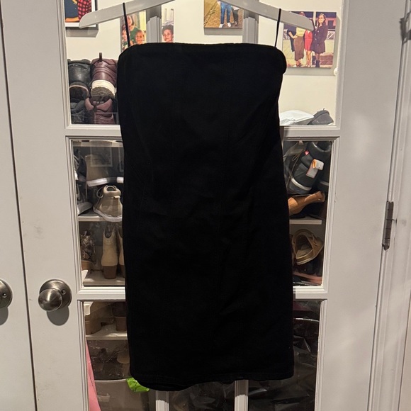 Universal Thread Dresses & Skirts - Denim Black Strapless Dress